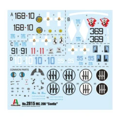 Italeri® Maquette Avion MC.200 Saetta 1:48 -Modèle Militaire Jouet italeri maquette avion mc200 saetta 2815 6