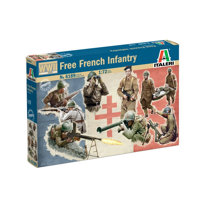 Italeri® Maquette Militaire Infanterie Française Libre WW2 1:72 3 Italeri® Maquette Militaire Infanterie Française Libre WW2 1:72