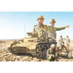 Italeri® Maquette Militaire Panzer IV Ausf F1/F2/G DAK (El Alamein 1942-2002) 1:35