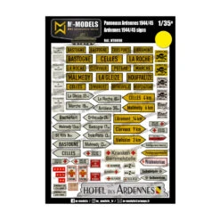 M-Models® - Panneaux Ardennes France 1944 1:35