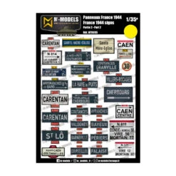 M-Models® - Panneaux Signalétiques France (Normandie) 1944 1:35