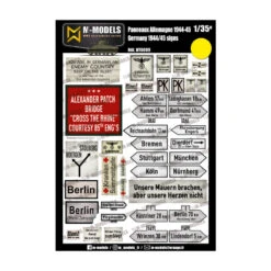 M-Models® - Set Panneaux Signalétiques Et Publicitaires WW2 1:35 -Modèle Militaire Jouet m models set panneaux signaletiques et publicitaires ww2 5