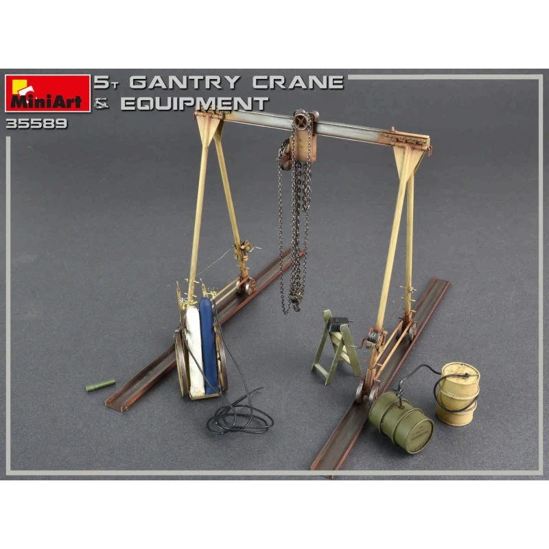 MiniArt® Grue Portique 5 Tonnes Et équipements 1:35 5 MiniArt® Grue Portique 5 Tonnes Et équipements 1:35 – Image 3