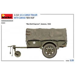 MiniArt® Maquette Militaire Remorque US G-518 1t Cargo Trailer "Ben Hur" 1:35 33 MiniArt® Maquette Militaire Remorque US G-518 1t Cargo Trailer "Ben Hur" 1:35 -Modèle Militaire Jouet miniart maquette militaire remorque us g 518 1t cargo trailer ben hur 35443 SCALE135 11