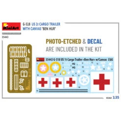 MiniArt® Maquette Militaire Remorque US G-518 1t Cargo Trailer "Ben Hur" 1:35 31 MiniArt® Maquette Militaire Remorque US G-518 1t Cargo Trailer "Ben Hur" 1:35 -Modèle Militaire Jouet miniart maquette militaire remorque us g 518 1t cargo trailer ben hur 35443 SCALE135 9