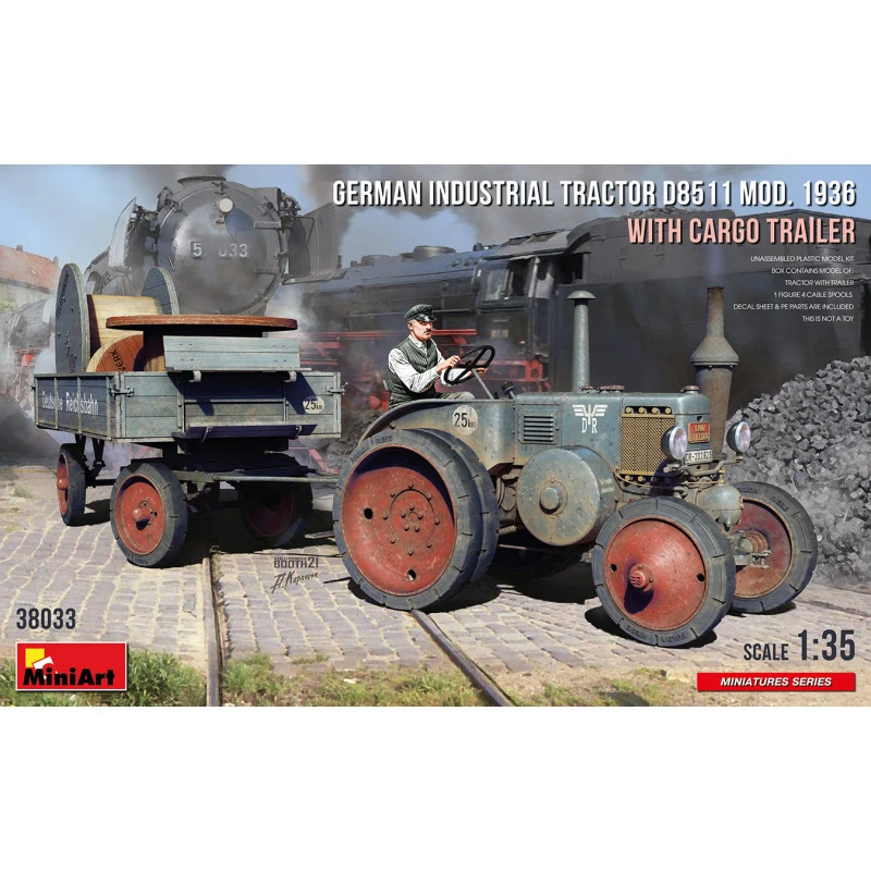 MiniArt® Maquette Militaire Tracteur Industriel Allemand D8511 (modèle 1936) Avec Remorque 1:35 4 MiniArt® Maquette Militaire Tracteur Industriel Allemand D8511 (modèle 1936) Avec Remorque 1:35 – Image 2