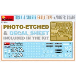 MiniArt Maquette Tiran 4 Sharir (early Type) + Dozer Blade 1:35 -Modèle Militaire Jouet miniart maquette tiran 4 sharir early type dozer blade 37044 1