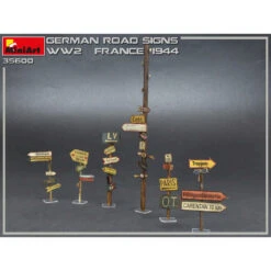 MiniArt® Panneaux Routier Allemands WW2 (France 1944) 1:35 7 MiniArt® Panneaux Routier Allemands WW2 (France 1944) 1:35 -Modèle Militaire Jouet miniart panneaux routier allemands ww2 france 1944 35600 2