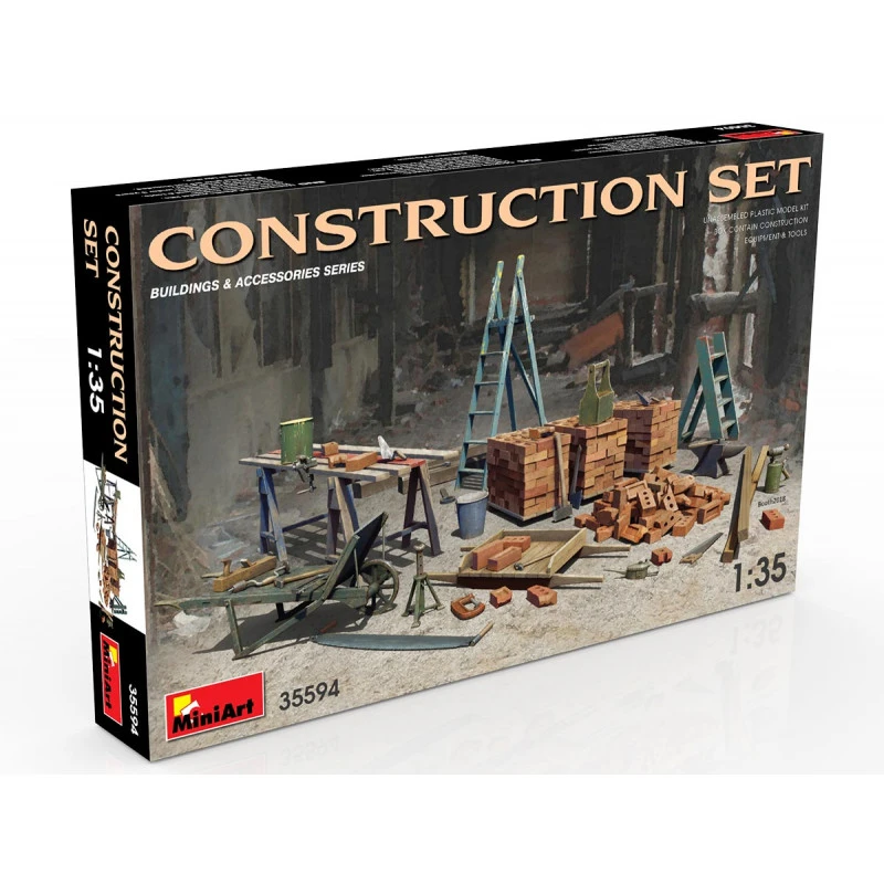 MiniArt® Set De Construction Bâtiment WW2 1:35 3 MiniArt® Set De Construction Bâtiment WW2 1:35