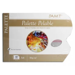 Palette Pelable AMT® Format A4 (40 Feuilles Recto Verso)