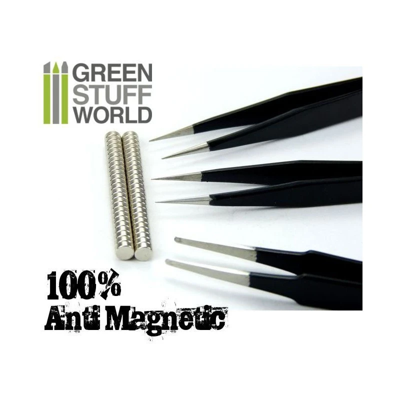 Pincettes De Précision (x4) QUARTZ 100% Anti-magnétique Green Stuff World 4 Pincettes De Précision (x4) QUARTZ 100% Anti-magnétique Green Stuff World – Image 2