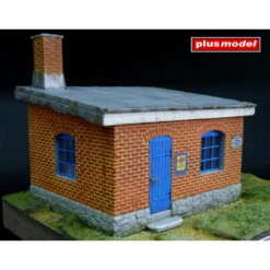 Plusmodel® Garage En Brique Rouge -Modèle Militaire Jouet plusmodel garage en brique rouge 2