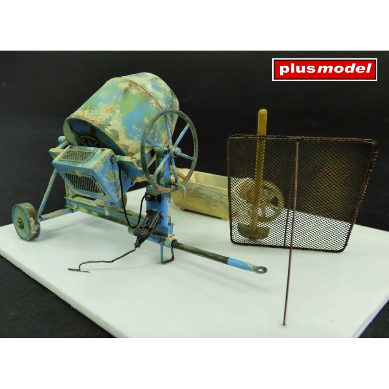 Plusmodel® Set Maçonnerie (bétonnière, Brouette, ...) 1:35 3 Plusmodel® Set Maçonnerie (bétonnière, Brouette, ...) 1:35