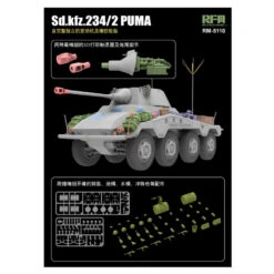 RFM® Maquette Militaire Sd.Kfz. 234/2 Puma 1:35 10 RFM® Maquette Militaire Sd.Kfz. 234/2 Puma 1:35 -Modèle Militaire Jouet rfm maquette militaire sdkfz 2342 puma 5110 3