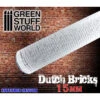 Rolling Pin DUTCH Bricks 15mm - Rouleau Texturé Green Stuff World -Modèle Militaire Jouet rolling pin dutch bricks 15mm rouleau texture green stuff world