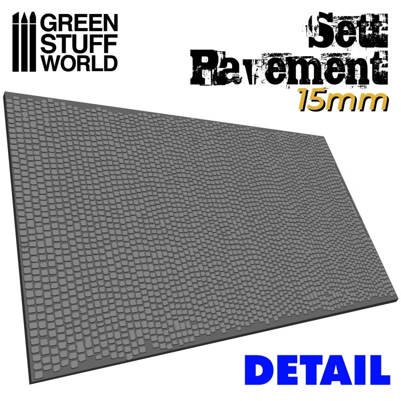 Rolling Pin Sett Pavement 15 Mm - Rouleau Texturé Green Stuff World 4 Rolling Pin Sett Pavement 15 Mm - Rouleau Texturé Green Stuff World – Image 2