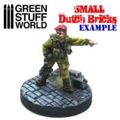 Rolling Pin Small DUTCH Bricks - Rouleau Texturé Green Stuff World -Modèle Militaire Jouet rolling pin small dutch bricks rouleau texture green stuff world 3