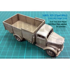 Rubicon Models® - SdKfz 305 3-ton 4x2 Cargo Truck 1:56 (28 Mm) -Modèle Militaire Jouet rubicon models sdkfz 305 3 ton 4x2 cargo truck 156 28 mm 2
