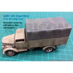 Rubicon Models® - SdKfz 305 3-ton 4x2 Cargo Truck 1:56 (28 Mm) -Modèle Militaire Jouet rubicon models sdkfz 305 3 ton 4x2 cargo truck 156 28 mm 3