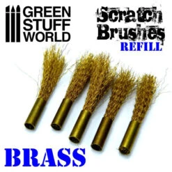 Scratch Brush Set Refill (x5) – Brass Green Stuff World