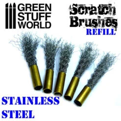 Scratch Brush Set Refill (x5) – Steel Green Stuff World