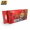 Set AK Interactive Figure Series Soviet WW2 Uniform Colors AK3120 -Modèle Militaire Jouet set ak interactive figure series soviet ww2 uniform colors ak3120