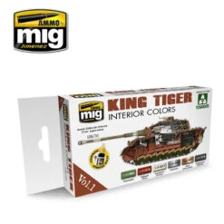 Set King Tiger Interior Colors (set Takom®) Ammo Mig 7165