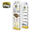Set Pinceaux Ammo MIG Streaking & Vertical Surfaces Brush Set A.MIG-7604