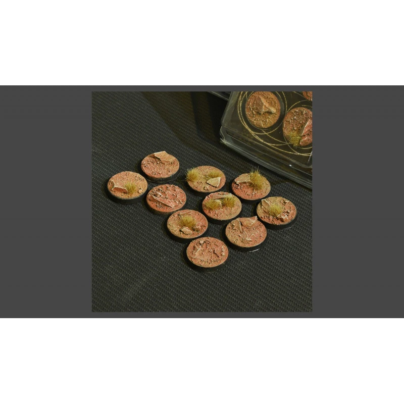 Socle GamersGrass Badlands, Rond 25mm (x10) 4 Socle GamersGrass Badlands, Rond 25mm (x10) – Image 2