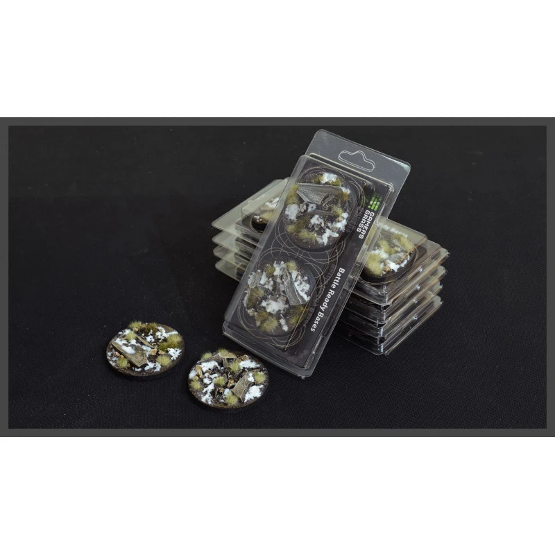 Socle GamersGrass Hiver, Rond 60mm (x2) 3 Socle GamersGrass Hiver, Rond 60mm (x2)