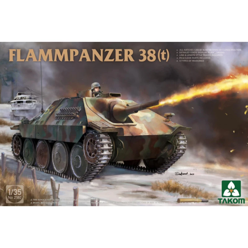 Takom® Maquette Militaire Char Flammpanzer 38(t) 1:35 3 Takom® Maquette Militaire Char Flammpanzer 38(t) 1:35