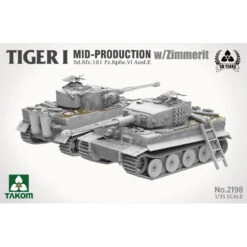 Takom® Maquette Militaire Char Tiger Ausf.E (milieu De Production) Zimmerit 1:35 -Modèle Militaire Jouet takom maquette militaire char tiger ausfe milieu de production zimmerit 2198 1