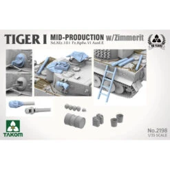 Takom® Maquette Militaire Char Tiger Ausf.E (milieu De Production) Zimmerit 1:35 -Modèle Militaire Jouet takom maquette militaire char tiger ausfe milieu de production zimmerit 2198 2