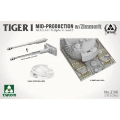 Takom® Maquette Militaire Char Tiger Ausf.E (milieu De Production) Zimmerit 1:35 -Modèle Militaire Jouet takom maquette militaire char tiger ausfe milieu de production zimmerit 2198 4