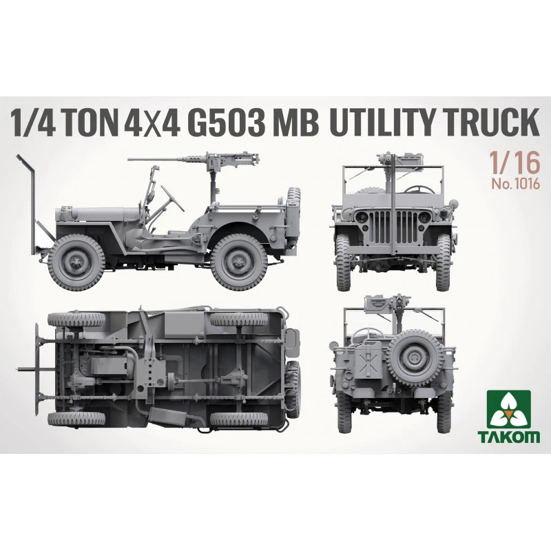 Takom® Maquette Militaire Jeep US G503 MB 1:16 5 Takom® Maquette Militaire Jeep US G503 MB 1:16 – Image 3