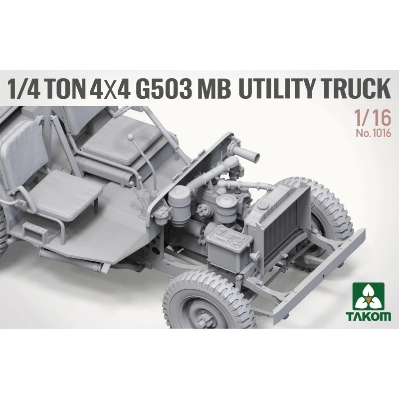 Takom® Maquette Militaire Jeep US G503 MB 1:16 6 Takom® Maquette Militaire Jeep US G503 MB 1:16 – Image 4