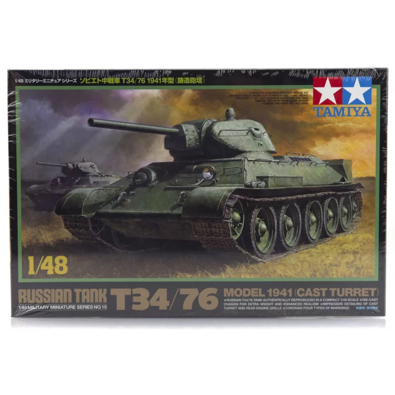 Tamiya® Maquette Militaire Char T34/76 (modèle 1941) 1:48 3 Tamiya® Maquette Militaire Char T34/76 (modèle 1941) 1:48