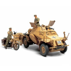 Tamiya Maquette Sd.Kfz.222 Leichter Panzerspähwagen (4x4) Afrika Korps 1:35