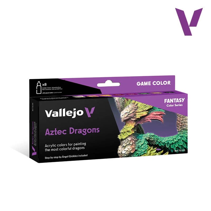 Vallejo® Game Color Set Fantastique Aztec Dragons 3 Vallejo® Game Color Set Fantastique Aztec Dragons