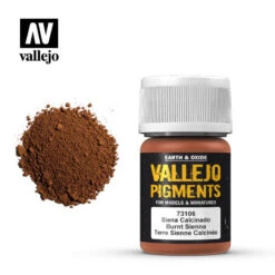 Vallejo® Pigment Burnt Sienna (terre De Sienne Brûlée) 35 Ml - 73106
