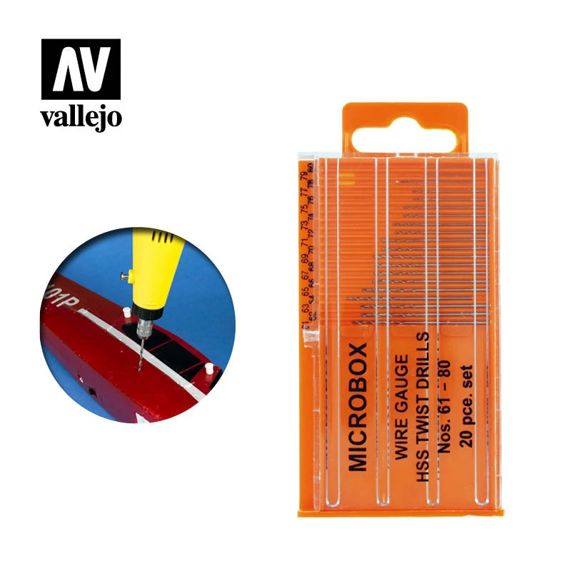 Vallejo® Set De 20 Forets Acier Numéro 61 à 80 4 Vallejo® Set De 20 Forets Acier Numéro 61 à 80 – Image 2