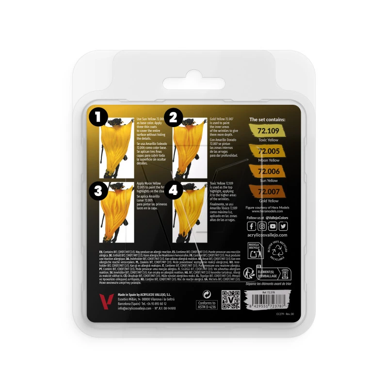 Vallejo® Set De Couleurs Game Color Jaune (x4) 4 Vallejo® Set De Couleurs Game Color Jaune (x4) – Image 2