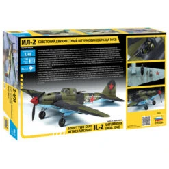 Zvezda® Maquette Militaire Avion Soviétique IL-2 Shturmovik 1943 WW2 1:48 -Modèle Militaire Jouet zvezda maquette militaire avion sovietique il 2 shturmovik 1943 ww2 4826 1