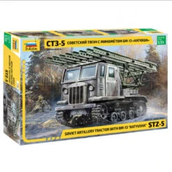 Zvezda® Maquette Militaire Tracteur Soviétique STZ-5 Avec Mortier BM-13 "Katyusha" 1:35