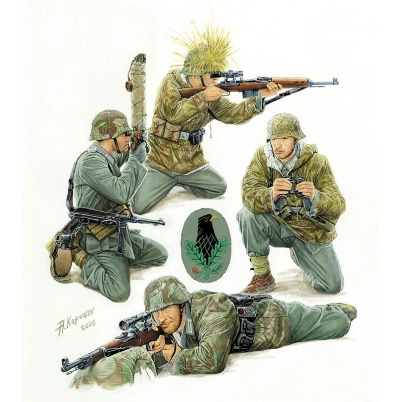 Zvezda® Set De 4 Tireurs D'élites Allemands époque Seconde Guerre Mondiale 1:35 5 Zvezda® Set De 4 Tireurs D'élites Allemands époque Seconde Guerre Mondiale 1:35 – Image 3